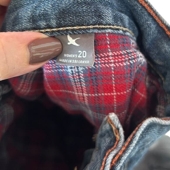 Eddie Bauer Women's Flannel-Lined Boyfriend Relaxed Jeans Size 20 EUC - Picture 7 of 7